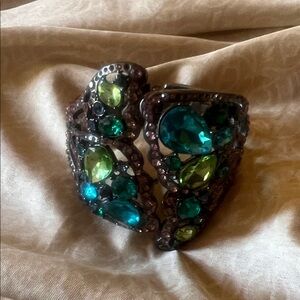 Betsy Johnson butterfly wing bracelet Multicolor Gemstone